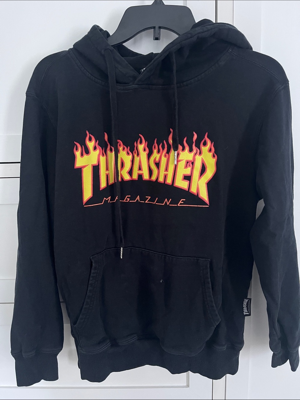 Thrasher Kid’s Black Flame Logo Hoodie